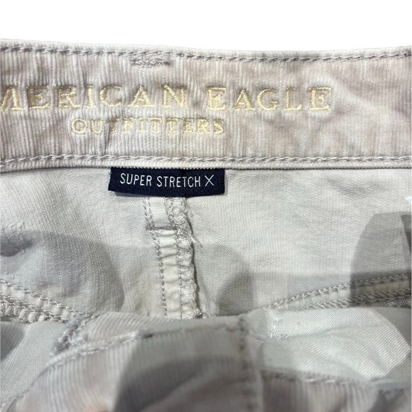 American Eagle Outfitters Light Pink Thin Wale Corduroy Jean Style Skirt Sz 2 - Picture 5 of 6